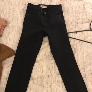 Madewell 9” high rise skinny jeans